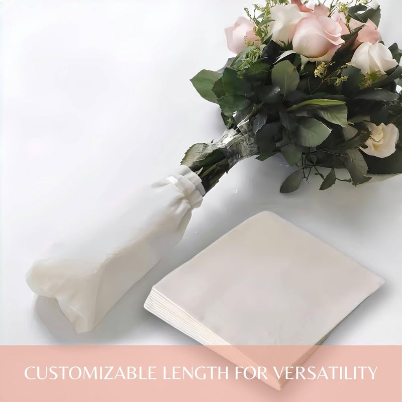 BBJ WRAPS Flower Water Absorbent Cotton, Floral Water Tube Replacement, 11.8 X118 inch - Image 3